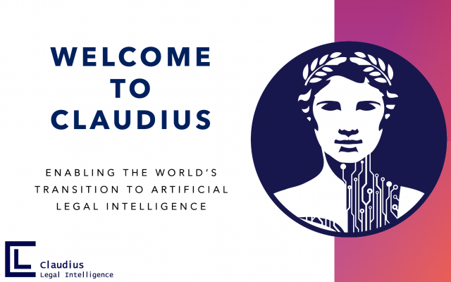 Claudius Legal Intelligence title and logo